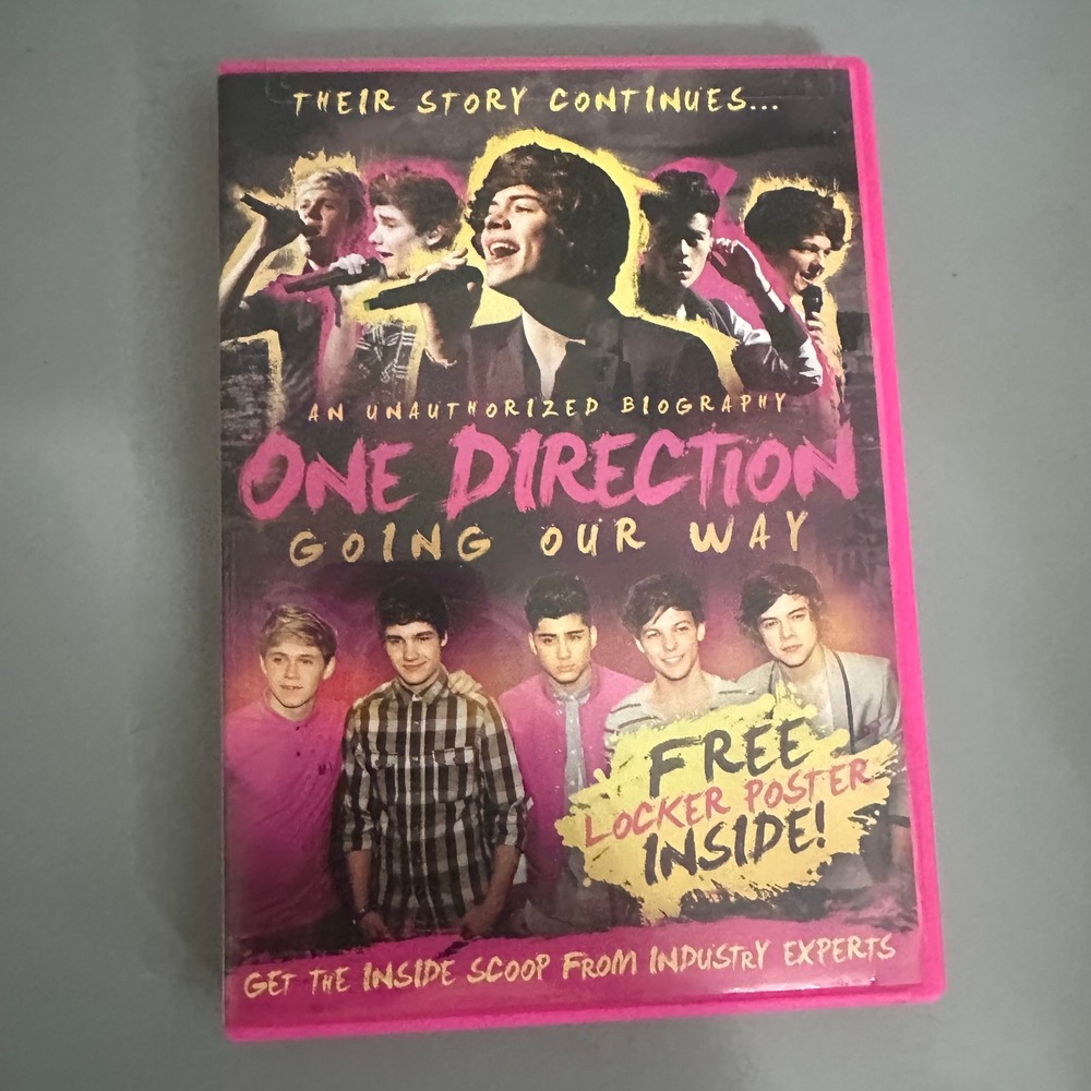 One Direction Going Our Way DVD Unauthorized Biography 4 Bonus Movies Pink Case